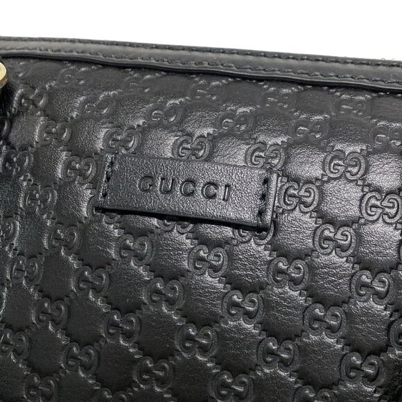 GUCCI Micro Guccissima Black Leather - Handbag 867-072225 - Picture 11 of 14